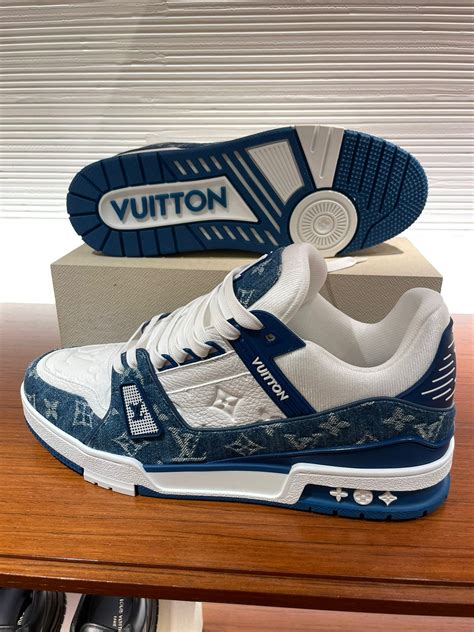 louis vuitton trainers blue